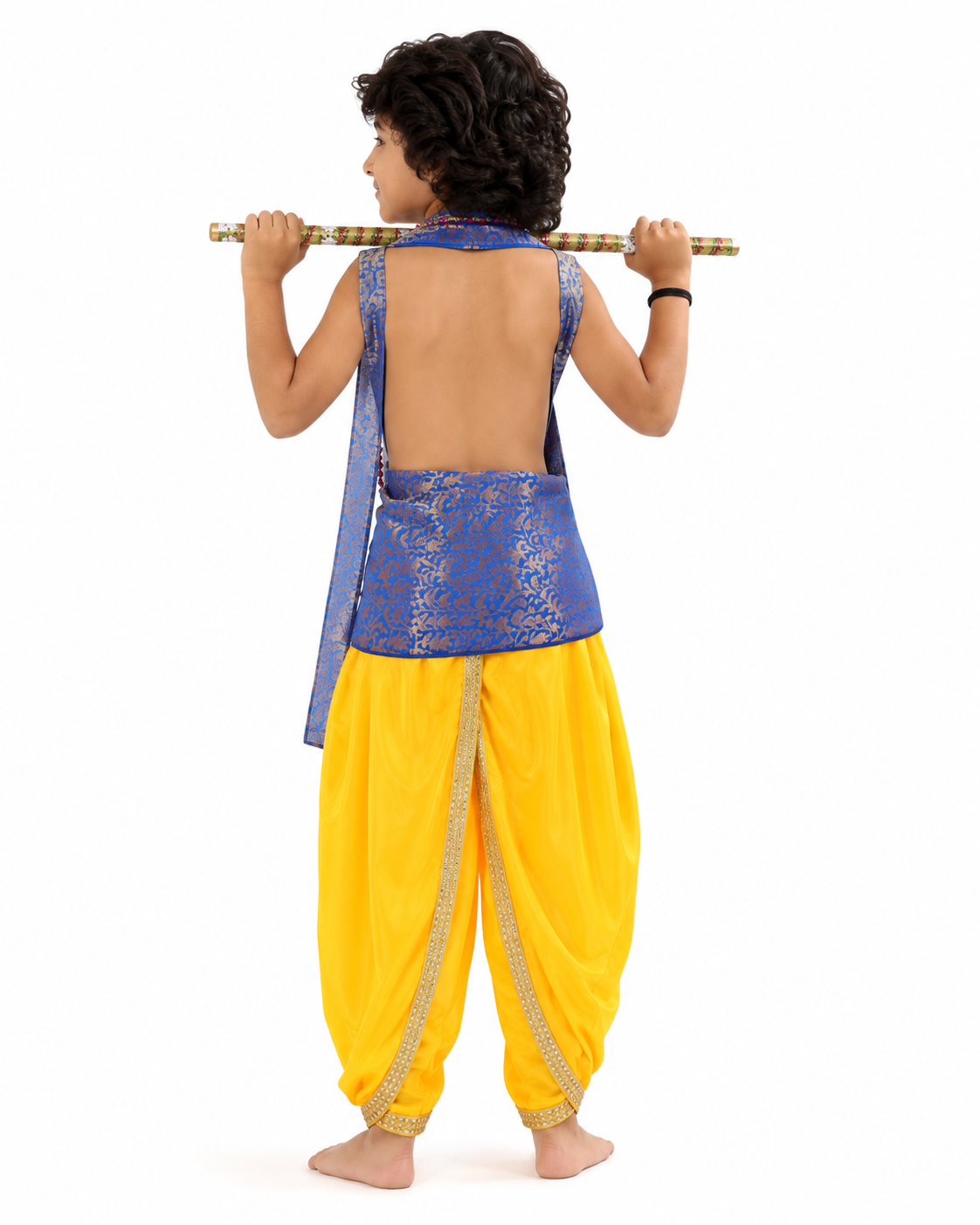 Krishna Costume Set – Royal Blue & Yellow (Design 1)