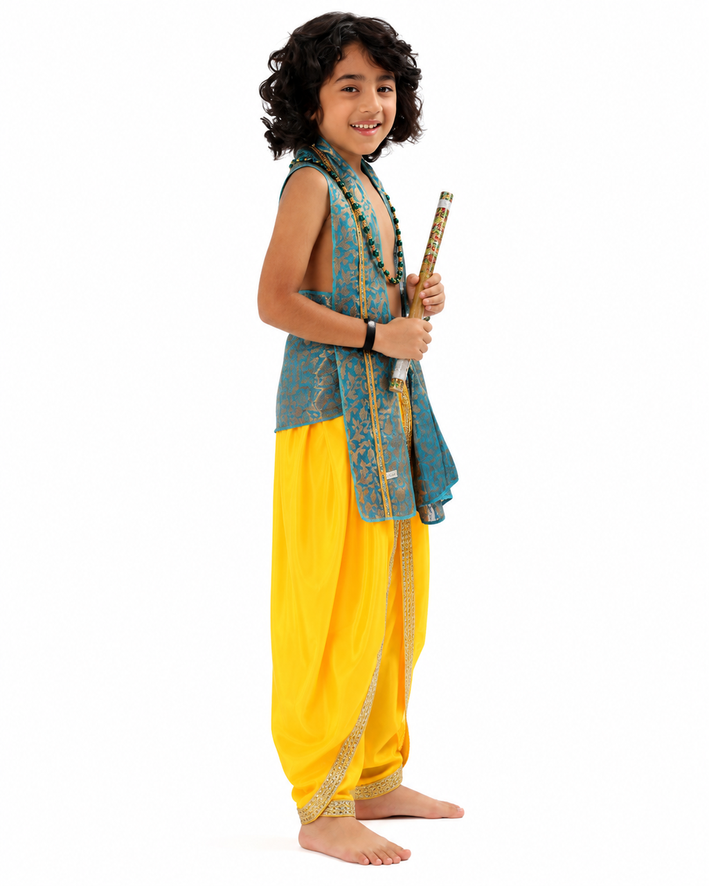 Krishna Costume Set – Sky Blue & Yellow