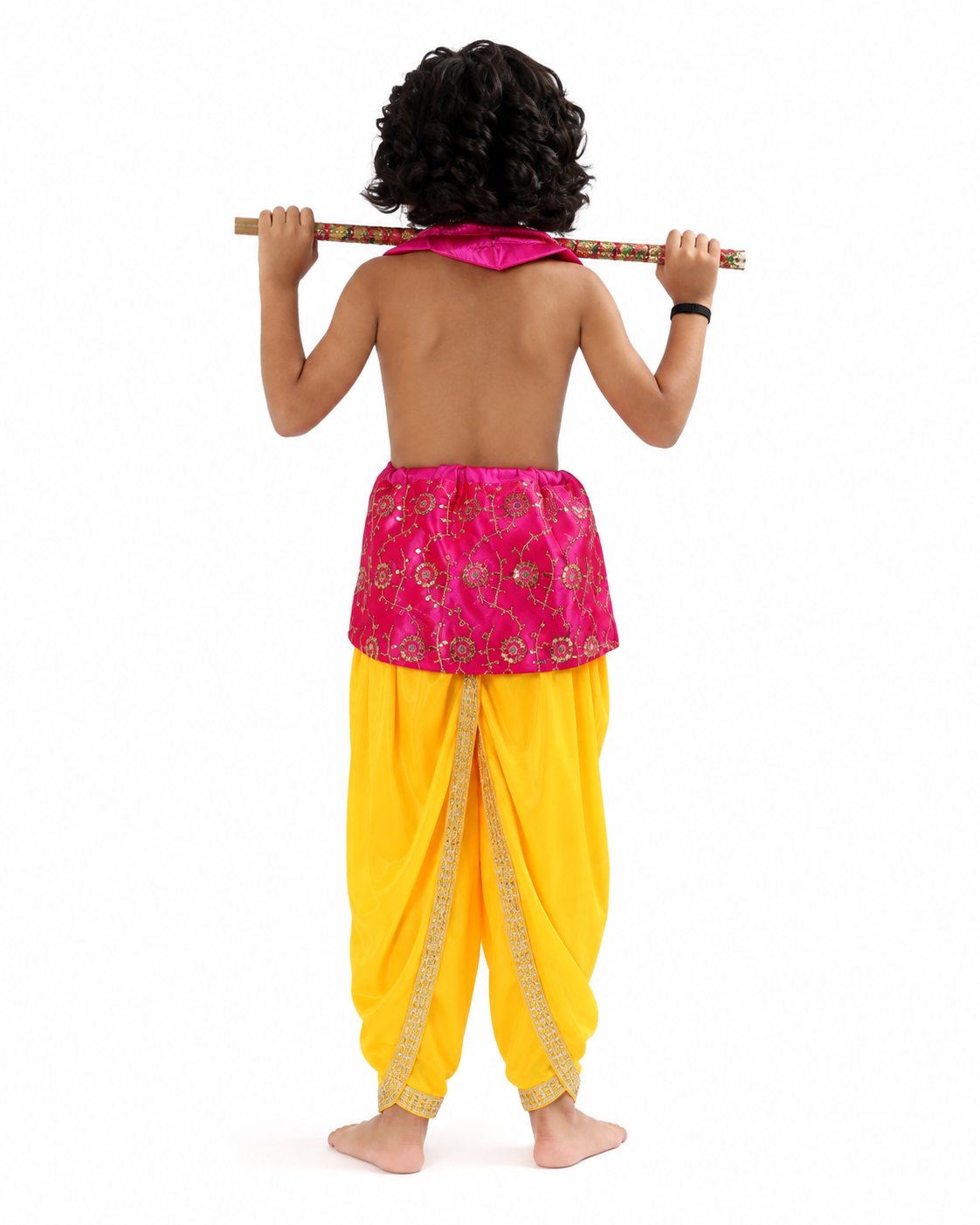 Krishna Costume Set – Pink & Yellow (Design 1)