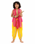 Krishna Costume Set – Pink & Yellow (Design 2)