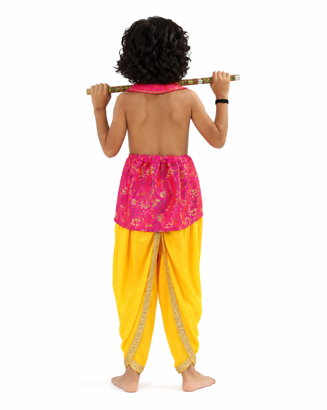 Krishna Costume Set – Pink & Yellow (Design 2)