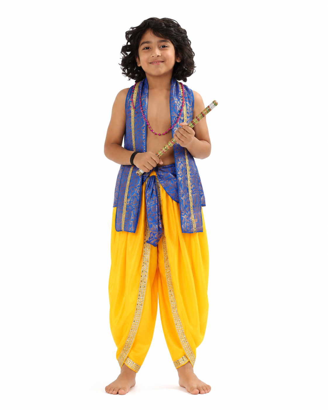 Krishna Costume Set – Blue & Yellow (Design 2)