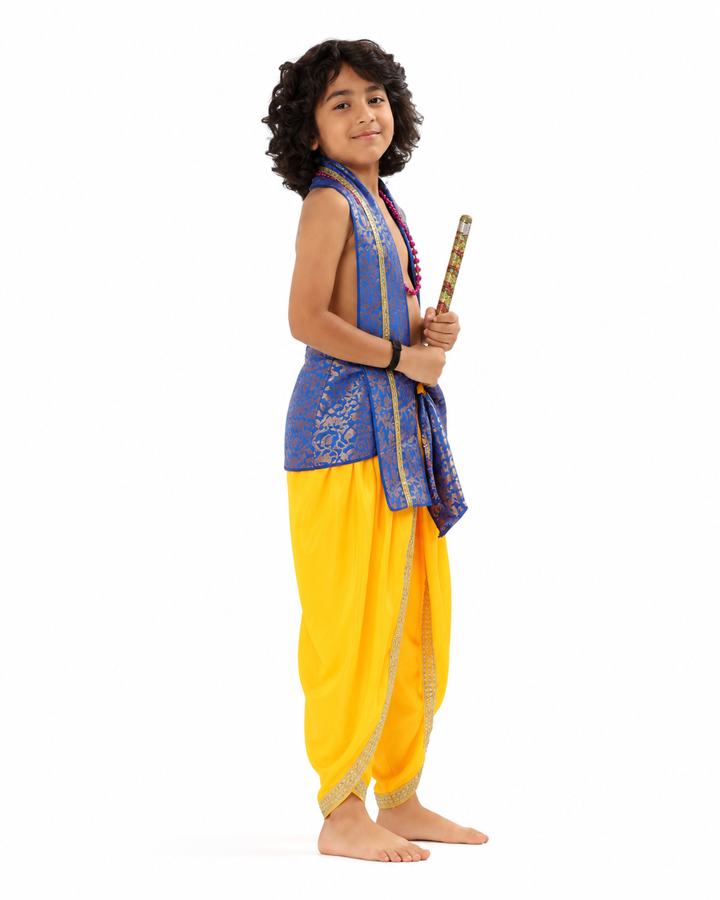 Krishna Costume Set – Blue & Yellow (Design 2)